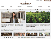 Tablet Screenshot of leuphana.de